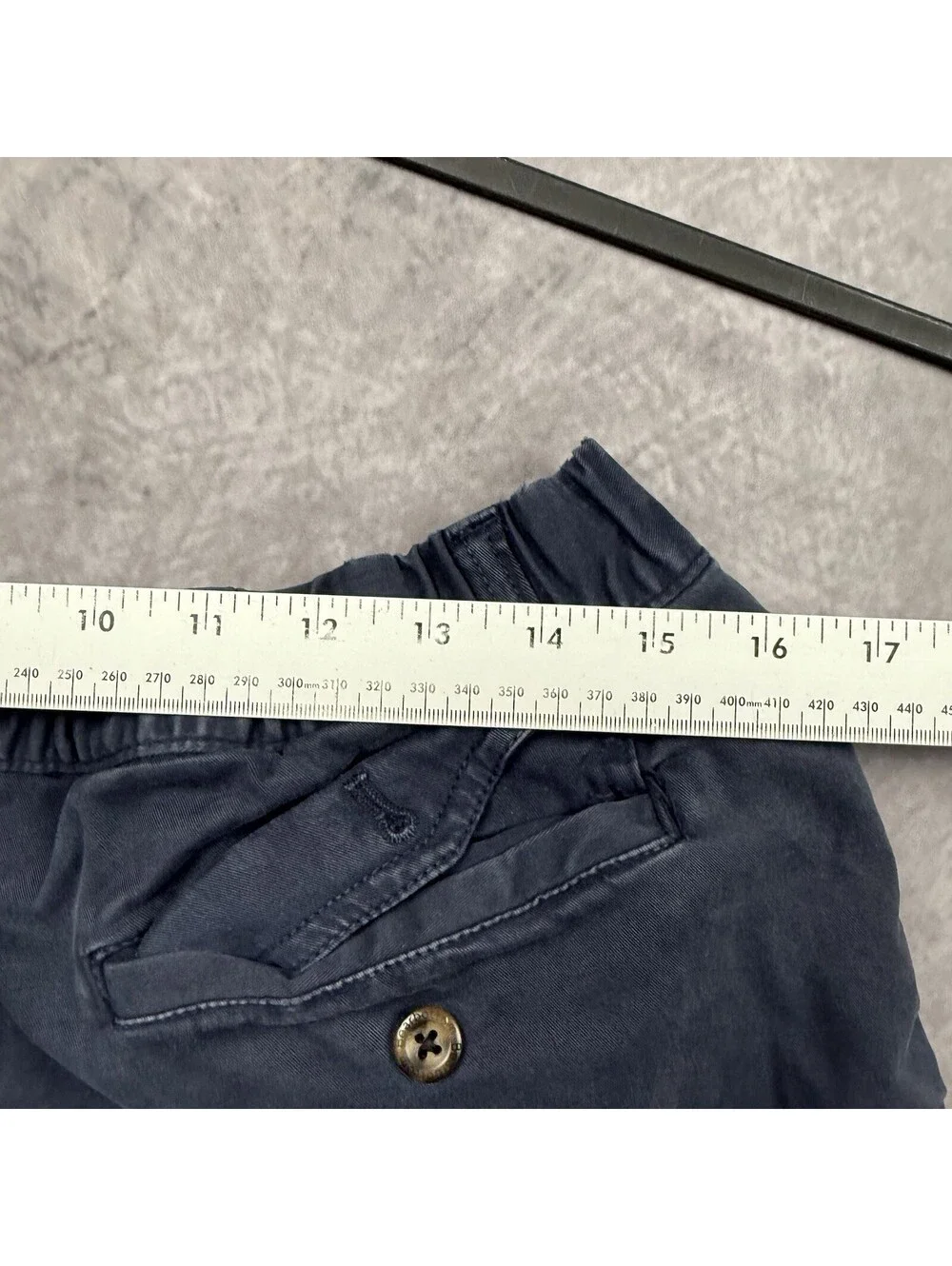 Bear Bottom Shorts Mens XL Navy Blue Elastic Waist 7